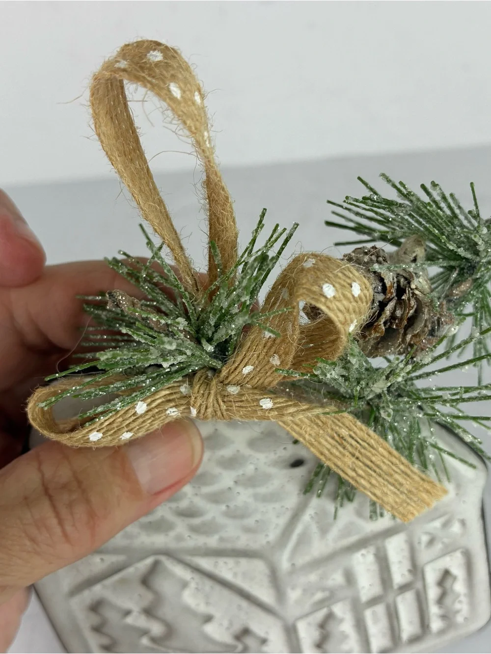 Deniz Pottery Turkish Pressed House Christmas Ornament